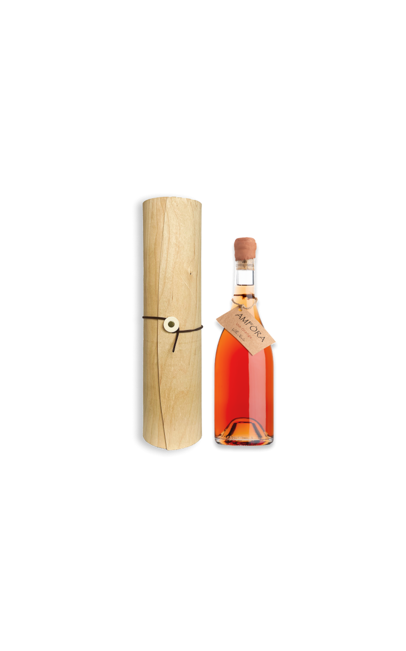 Amfòra vin orange et son coffret bambou Amfòra vin orange et son coffret bambou