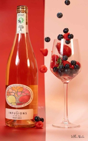 Les Infusions de Villa Noria Rosé Gris - Vin Rosé, bio, méthode nature sans sulfites – Villa Noria