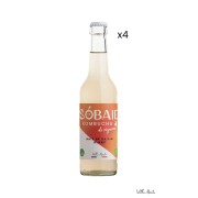 Pack de 4 cannette de Sobaie Kombucha de Vigneron, boisson sans alcool