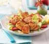 Brochette de saumon grillé et agrumes