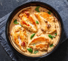 Escalope de veau à la crème et champignons