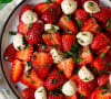 Salade de fraises & mozzarella
