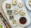 Sushi veggie à la mangue